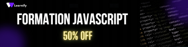 Learnify Formation JavaScript à 50% de réduction