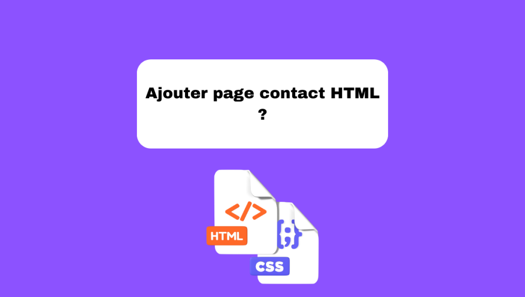 Ajouter page contact HTML ?