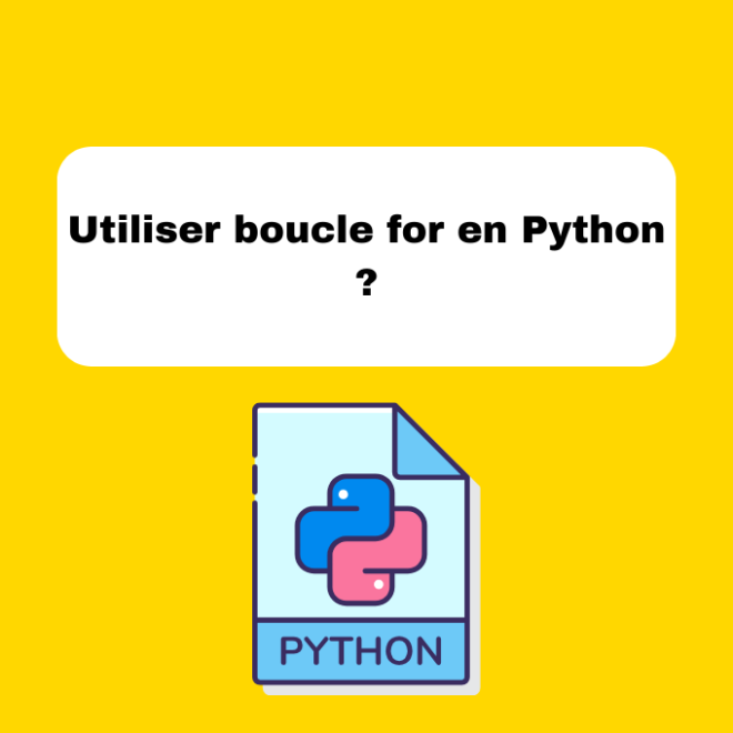 Utiliser boucle for en Python ?