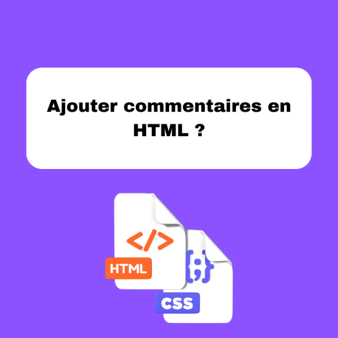 2.9 Les Commentaires en HTML : Utilisation