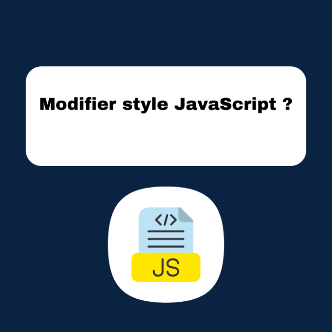 Modifier style JavaScript ?