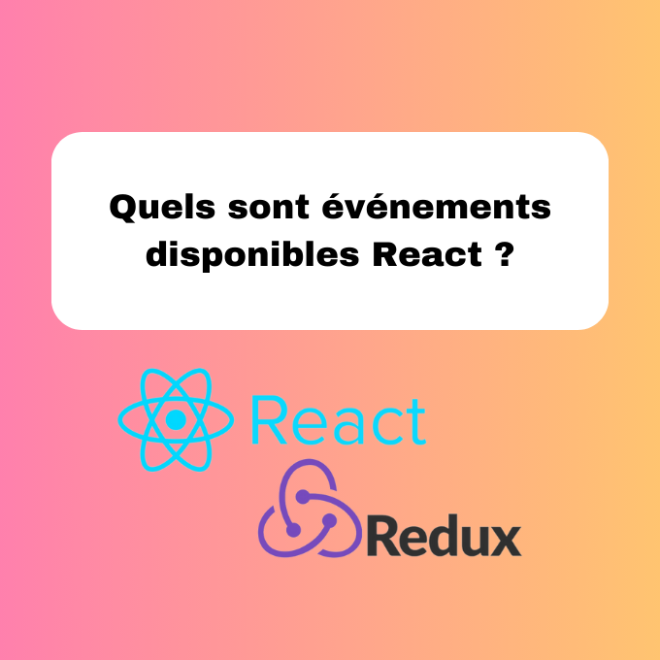 3.11 Les Événements Disponibles en React : Guide