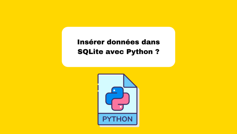 10.4 Insérer des Données dans SQLite avec Python