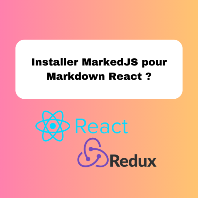 Installer MarkedJS pour Markdown React ?