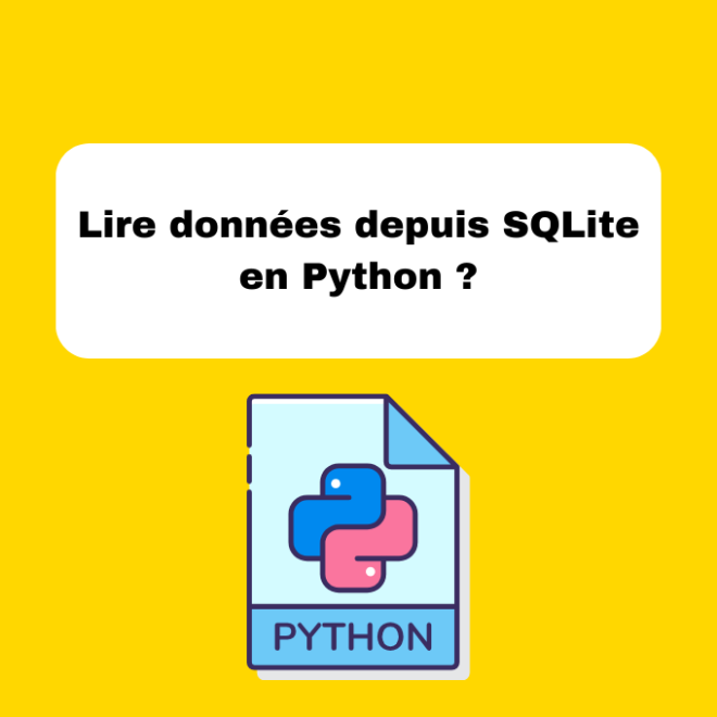 Lire données depuis SQLite en Python ?