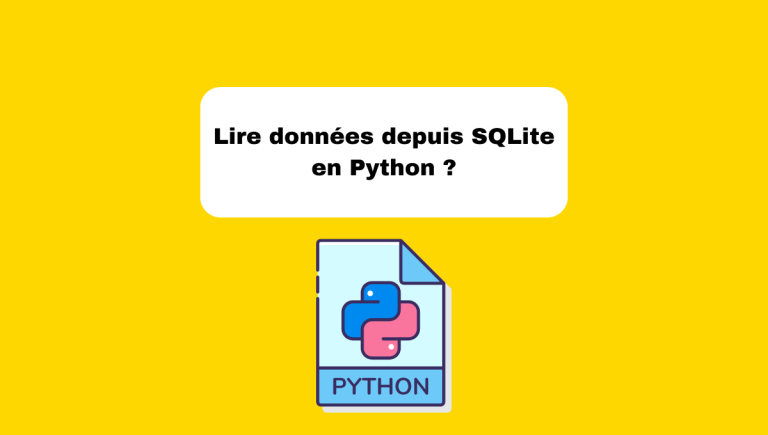 10.5 Lire des Données depuis SQLite en Python