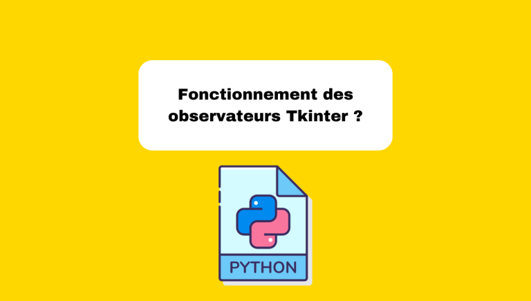 6.9 Observateurs en Tkinter : Fonctionnement