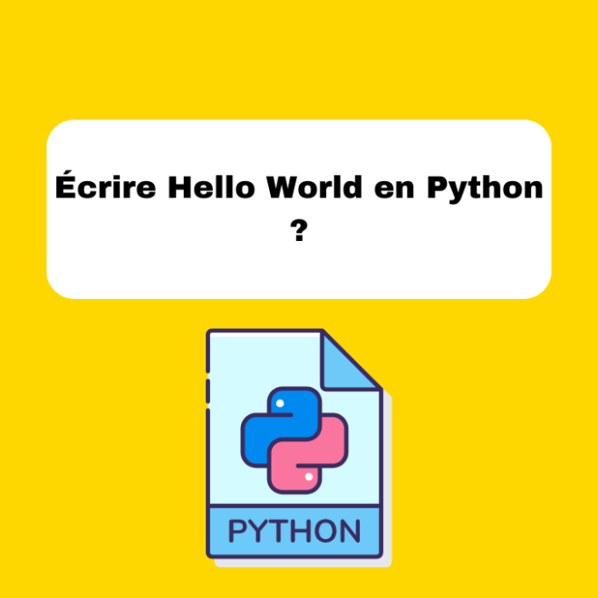 1.4 Premier Programme Python : Hello World