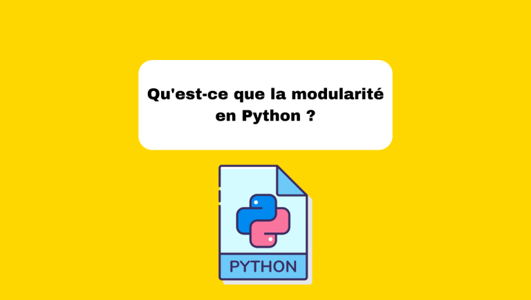 4.1 Présentation de la Modularité en Python