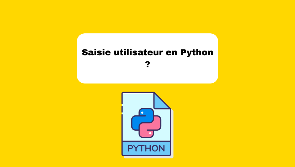 Saisie utilisateur en Python ?