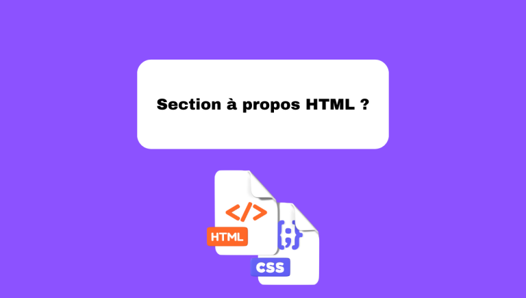 11.11 Section À Propos de Moi et Recherche en HTML