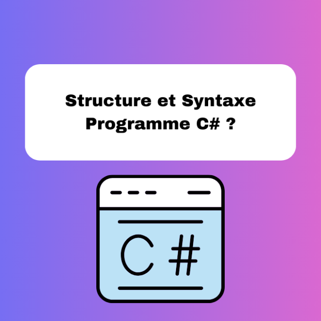 2.1 Structure et Syntaxe Parfaite d&rsquo;un Programme C# : Guide Détaillé