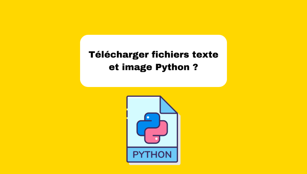 Télécharger fichiers texte et image Python ?