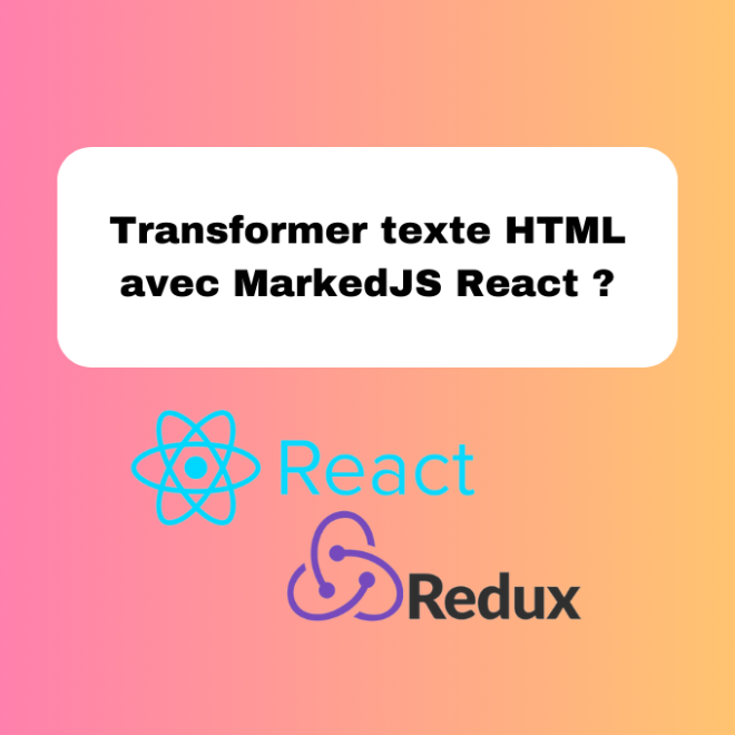 Transformer texte HTML avec MarkedJS React ?
