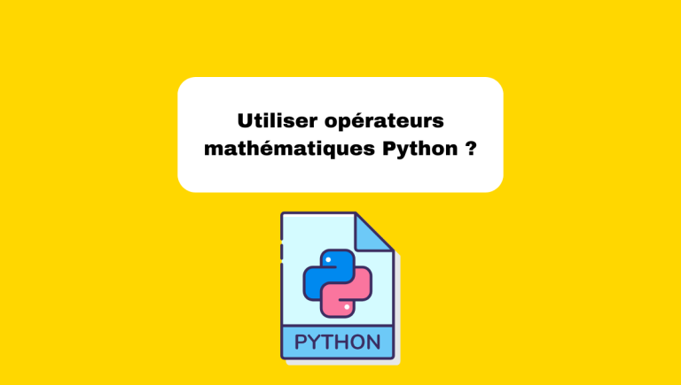 2.3 Utiliser les Opérateurs Mathématiques en Python